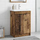 vidaXL Badkamer onder Wastafel Kast Wit 56 x 37,5 x 81 cm Bewerkt hout