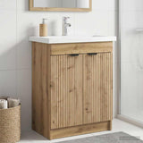 vidaXL Badkamer onder Wastafel Kast Wit 56 x 37,5 x 81 cm Bewerkt hout