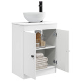 vidaXL Badkamer Vanity met Wastafel Wit 54 x 35 x 83 cm Bewerkt hout