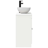 vidaXL Badkamer Vanity met Wastafel Wit 54 x 35 x 83 cm Bewerkt hout