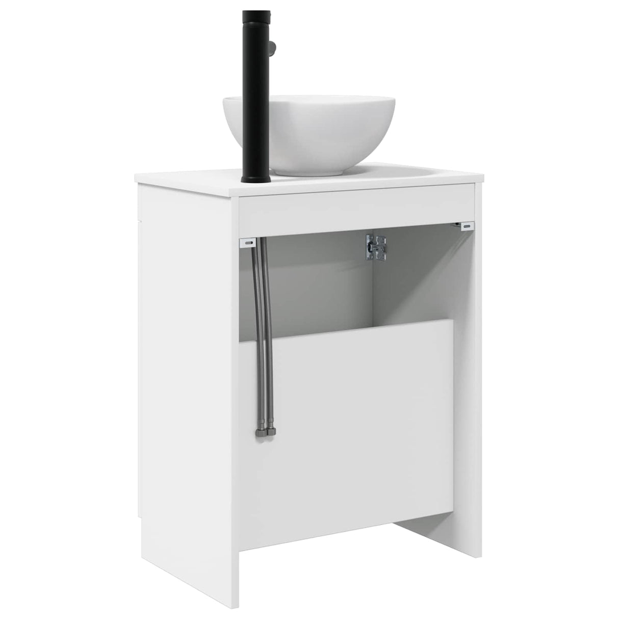 vidaXL Badkamer Vanity met Wastafel Wit 54 x 35 x 83 cm Bewerkt hout