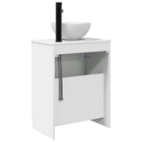 vidaXL Badkamer Vanity met Wastafel Wit 54 x 35 x 83 cm Bewerkt hout