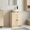 vidaXL Badkamer Vanity met Wastafel Wit 54 x 35 x 83 cm Bewerkt hout