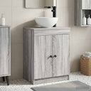 vidaXL Badkamer Vanity met Wastafel Wit 54 x 35 x 83 cm Bewerkt hout