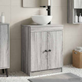 vidaXL Badkamer Vanity met Wastafel Wit 54 x 35 x 83 cm Bewerkt hout