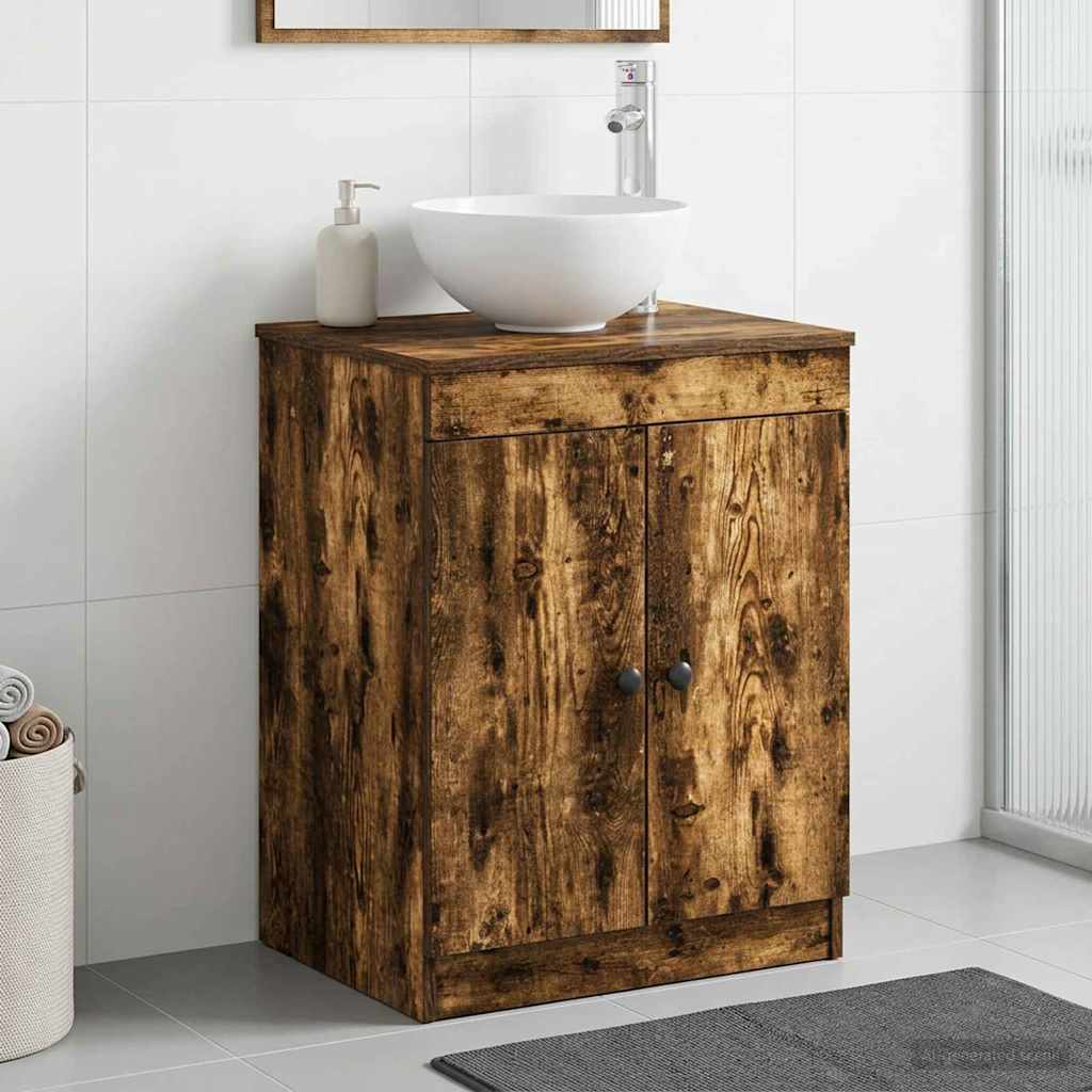 vidaXL Badkamerkast Wit 54 x 41 x 70 cm Bewerkt hout