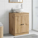 vidaXL Badkamerkast Wit 54 x 41 x 70 cm Bewerkt hout