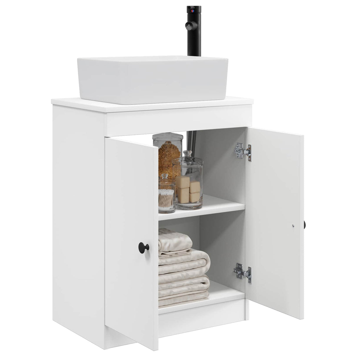 vidaXL Bathroom Vanity with Sink White 54 x 35 x 83 cm Engineered wood