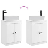 vidaXL Bathroom Vanity with Sink White 54 x 35 x 83 cm Engineered wood