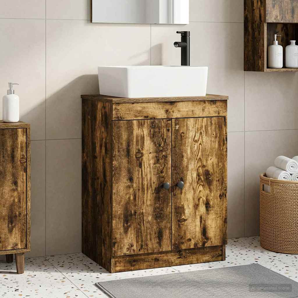 vidaXL Bathroom Vanity with Sink White 54 x 35 x 83 cm Engineered wood