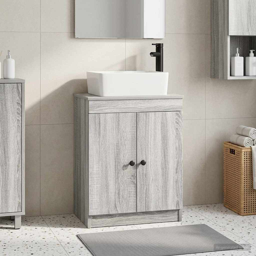vidaXL Bathroom Vanity with Sink White 54 x 35 x 83 cm Engineered wood