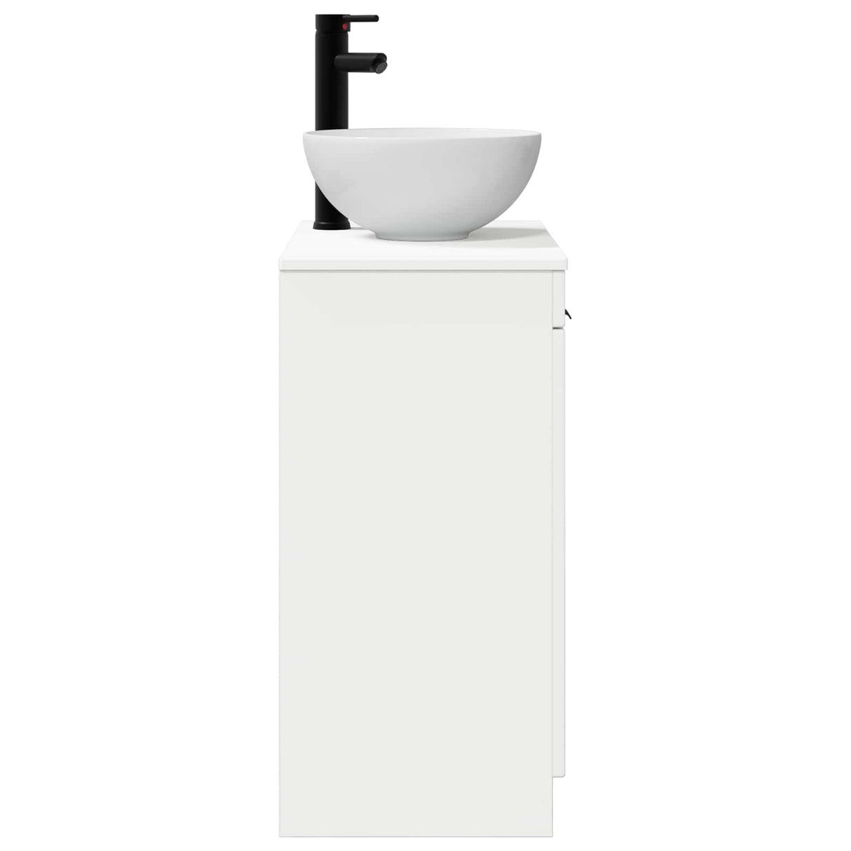 vidaXL Badkamer Vanity met Wastafel Wit 54 x 35 x 83 cm Bewerkt hout