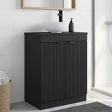 vidaXL Badkamer Vanity met Wastafel Wit 54 x 35 x 83 cm Bewerkt hout