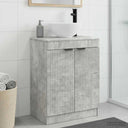 vidaXL Badkamer Vanity met Wastafel Wit 54 x 35 x 83 cm Bewerkt hout