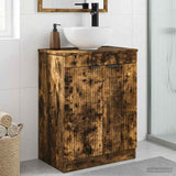 vidaXL Badkamer Vanity met Wastafel Wit 54 x 35 x 83 cm Bewerkt hout