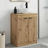 vidaXL Badkamer Vanity met Wastafel Wit 54 x 35 x 83 cm Bewerkt hout