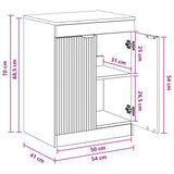 vidaXL Badkamerkast Wit 54 x 41 x 70 cm Bewerkt hout