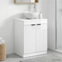 vidaXL Badkamerkast Wit 54 x 41 x 70 cm Bewerkt hout