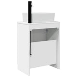 vidaXL Badkamer Vanity met Wastafel Wit 54 x 35 x 83 cm Bewerkt hout
