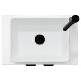 vidaXL Badkamer Vanity met Wastafel Wit 54 x 35 x 83 cm Bewerkt hout