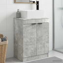 vidaXL Badkamer Vanity met Wastafel Wit 54 x 35 x 83 cm Bewerkt hout