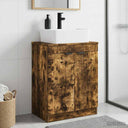 vidaXL Badkamer Vanity met Wastafel Wit 54 x 35 x 83 cm Bewerkt hout
