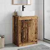 vidaXL Badkamer Vanity met Wastafel Wit 54 x 35 x 83 cm Bewerkt hout