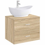 vidaXL Badwasbak Chroom 59 x 35 x 21 cm Metaal