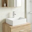 vidaXL Badwasbak Chroom 39 x 30,5 x 12,5 cm Metaal