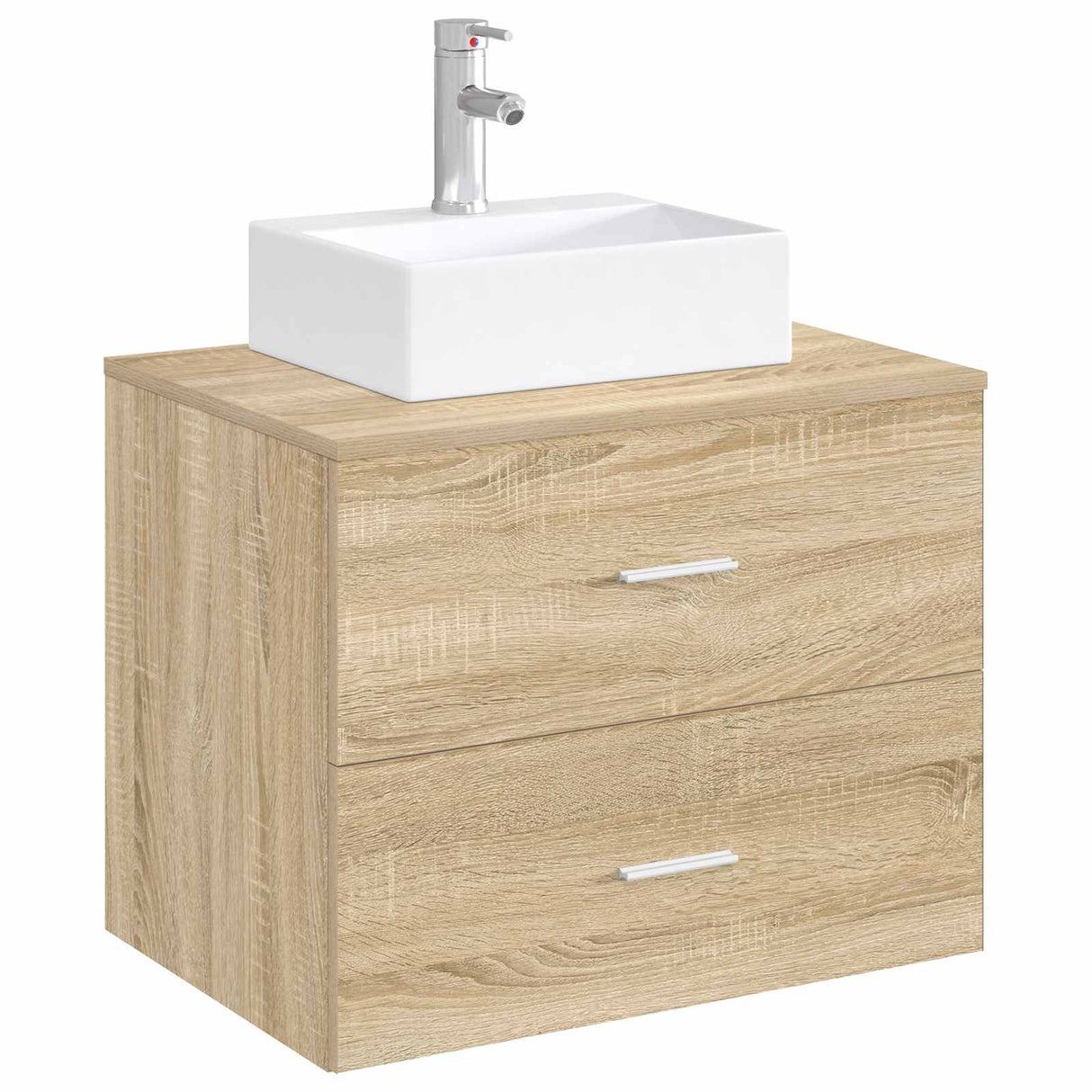 vidaXL Badwasbak Chroom 39 x 30,5 x 12,5 cm Metaal