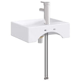vidaXL Badwasbak Chroom 39 x 30,5 x 12,5 cm Metaal