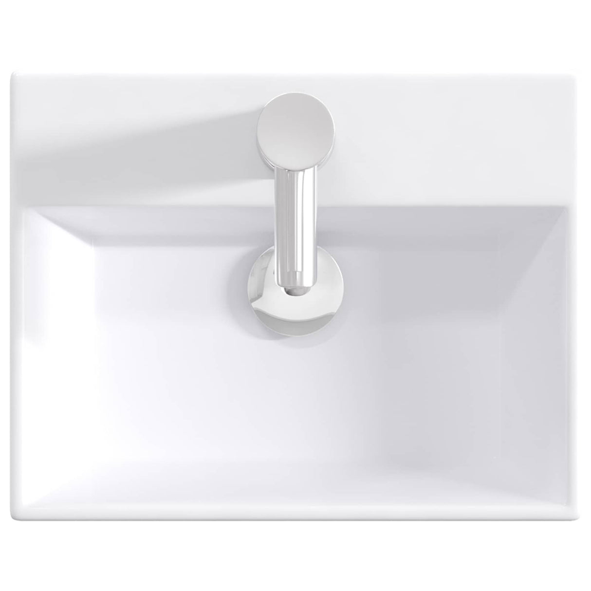 vidaXL Badwasbak Chroom 39 x 30,5 x 12,5 cm Metaal