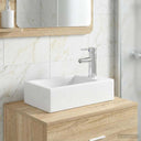 vidaXL Badwasbak Chroom 45,5 x 25,5 x 13 cm Metaal