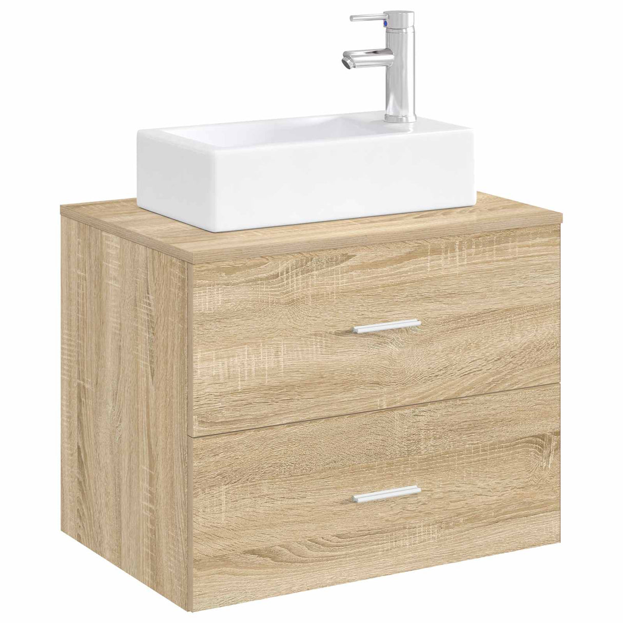 vidaXL Badwasbak Chroom 45,5 x 25,5 x 13 cm Metaal