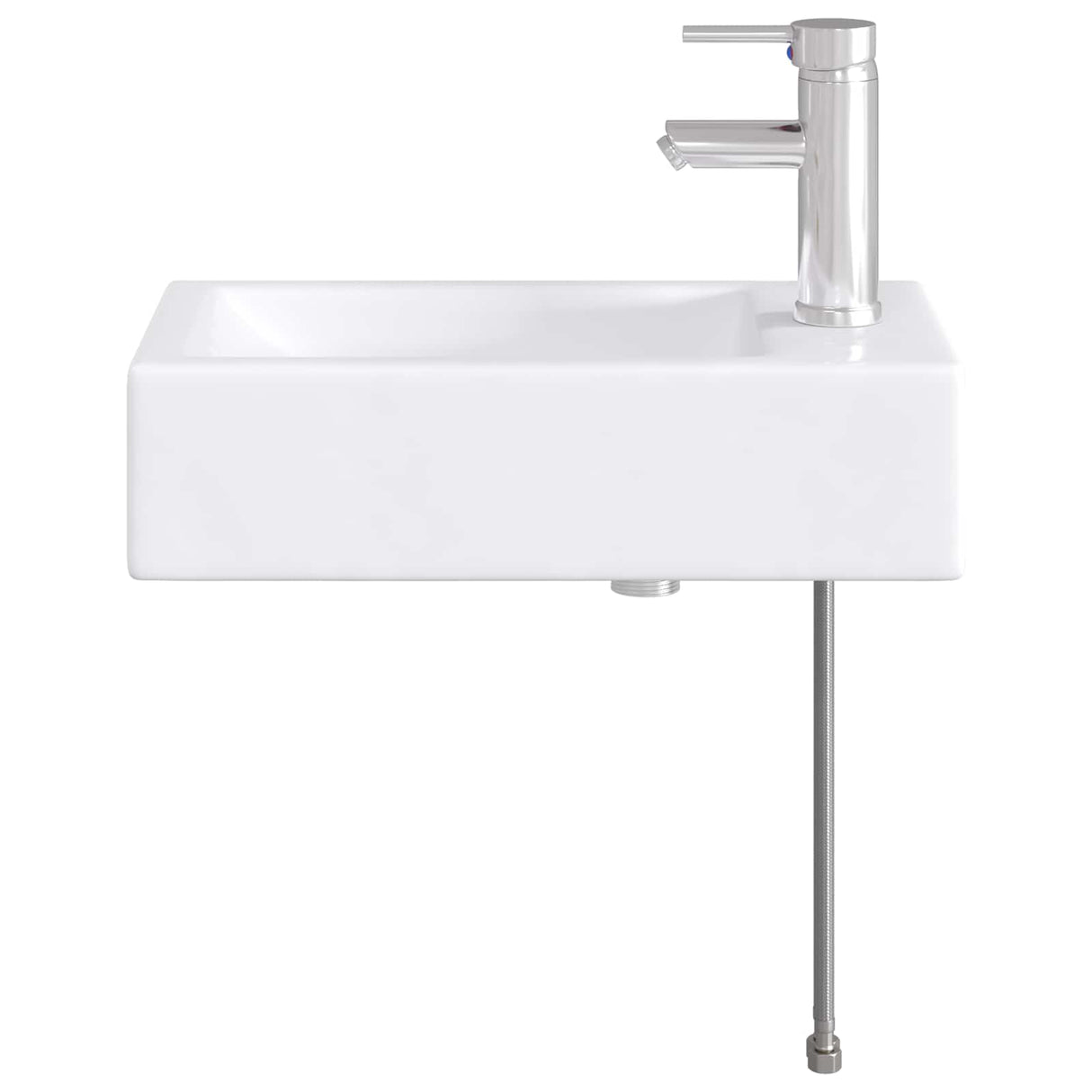vidaXL Badwasbak Chroom 45,5 x 25,5 x 13 cm Metaal