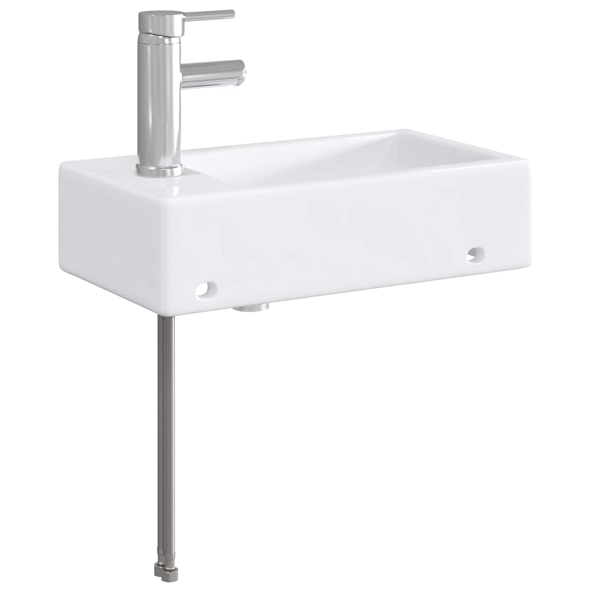 vidaXL Badwasbak Chroom 45,5 x 25,5 x 13 cm Metaal