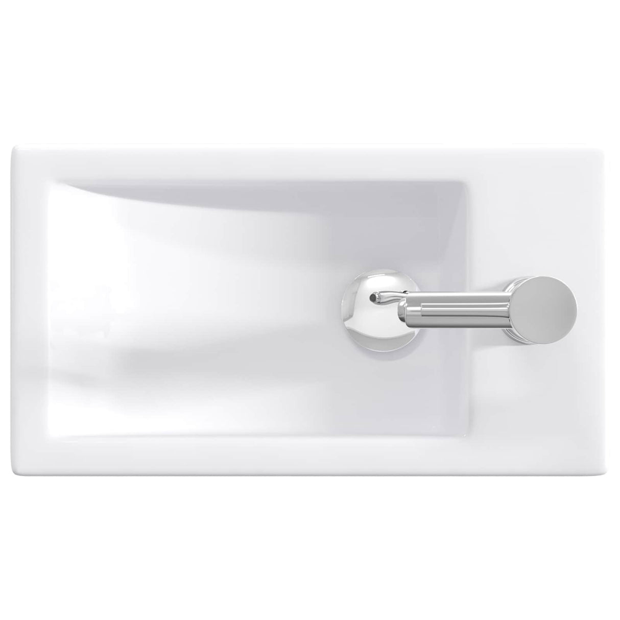 vidaXL Badwasbak Chroom 45,5 x 25,5 x 13 cm Metaal
