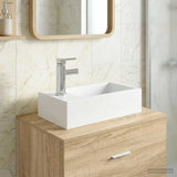 vidaXL Badwasbak Chroom 45,5 x 25,5 x 13 cm Metaal