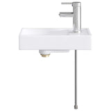 vidaXL Badwasbak Chroom 40,5 x 22,5 x 11,5 cm Metaal