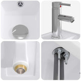 vidaXL Badwasbak Chroom 40,5 x 22,5 x 11,5 cm Metaal