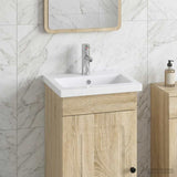 vidaXL Badwasbak Chroom 42 x 40 x 16,5 cm Metaal