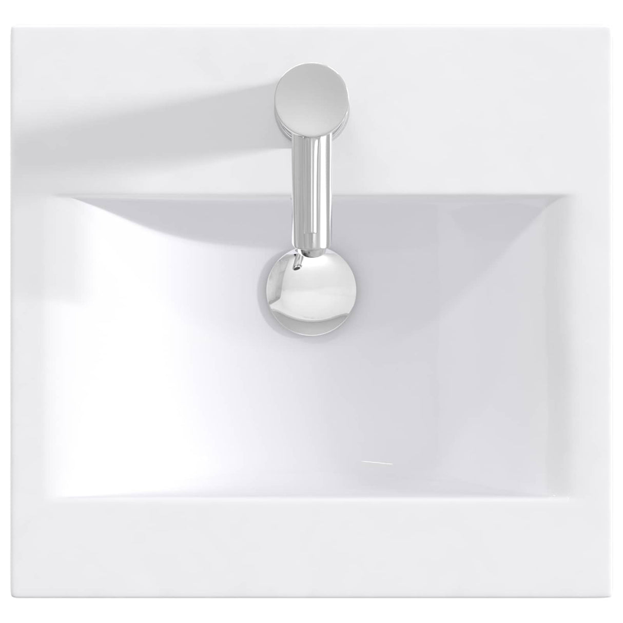vidaXL Badwasbak Chroom 42 x 40 x 16,5 cm Metaal