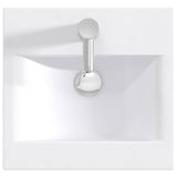 vidaXL Badwasbak Chroom 42 x 40 x 16,5 cm Metaal