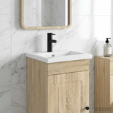 vidaXL Badwasbak Chroom 42 x 40 x 16,5 cm Metaal