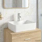 vidaXL Bathroom Sink Chrome 48.5 x 37.5 x 13 cm Metal