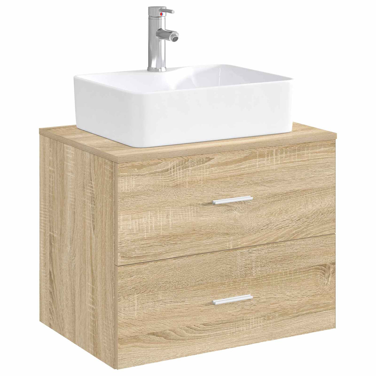 vidaXL Bathroom Sink Chrome 48.5 x 37.5 x 13 cm Metal