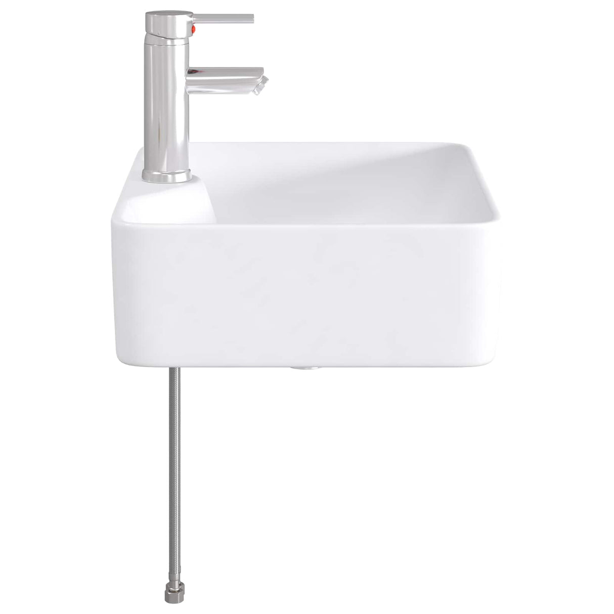 vidaXL Bathroom Sink Chrome 48.5 x 37.5 x 13 cm Metal