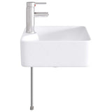 vidaXL Bathroom Sink Chrome 48.5 x 37.5 x 13 cm Metal