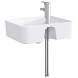 vidaXL Bathroom Sink Chrome 48.5 x 37.5 x 13 cm Metal