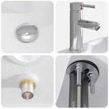 vidaXL Bathroom Sink Chrome 48.5 x 37.5 x 13 cm Metal